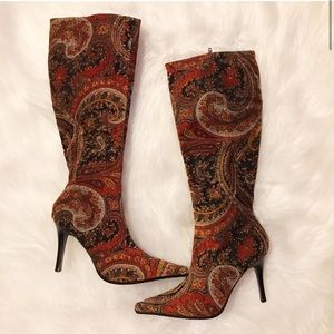 Bronx fabric knee high boots
